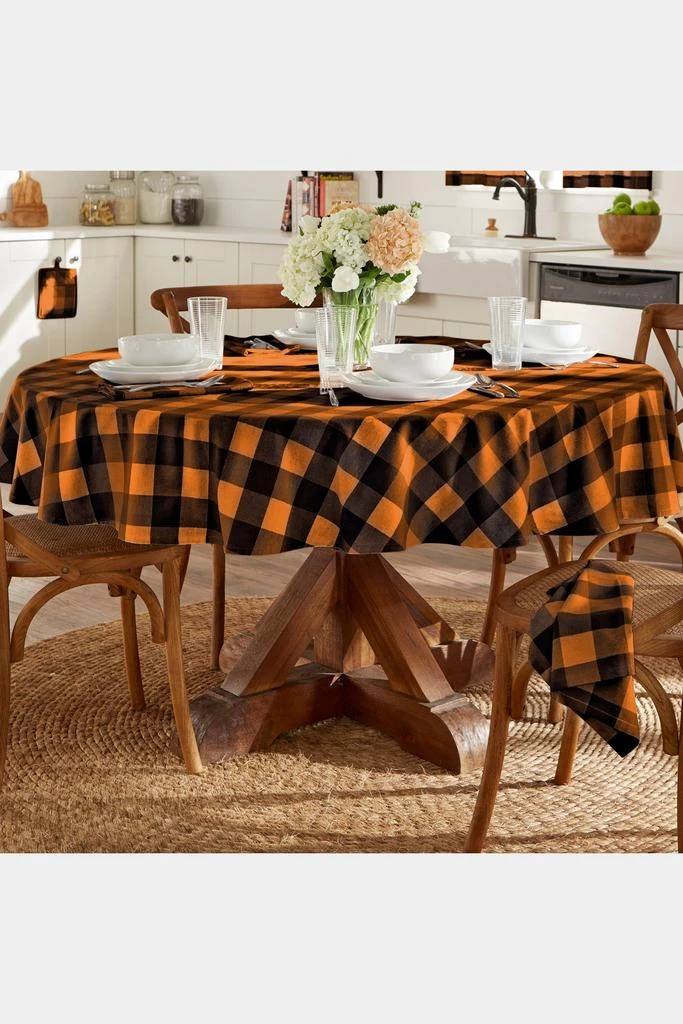 商品Elrene Home Fashions|Farmhouse Living Buffalo Check Tablecloth Collection,价格¥198,第1张图片