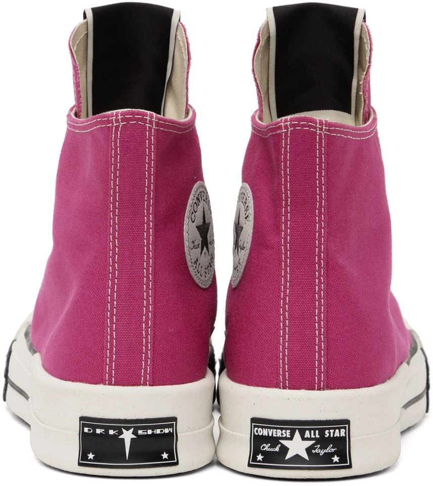 商品Rick Owens|Pink Converse Edition TURBODRK Chuck 70 Sneakers,价格¥1488,第2张图片详细描述