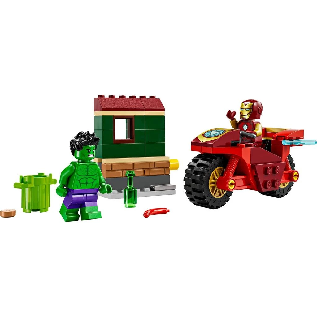 商品LEGO|LEGO Marvel Iron Man with Bike and The Hulk Set 76287,价格¥151,第2张图片详细描述
