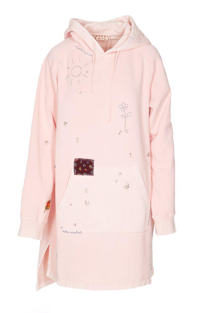 Marni Floral Embroidered Oversized Hoodie商品第1张图片规格展示