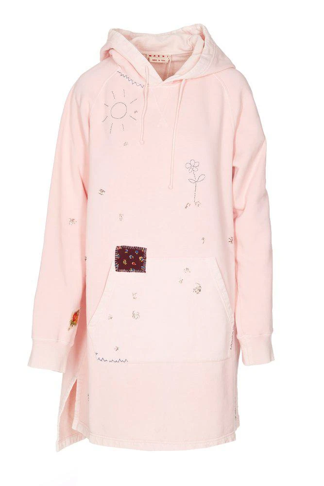 商品Marni|Marni Floral Embroidered Oversized Hoodie,价格¥3455,第1张图片