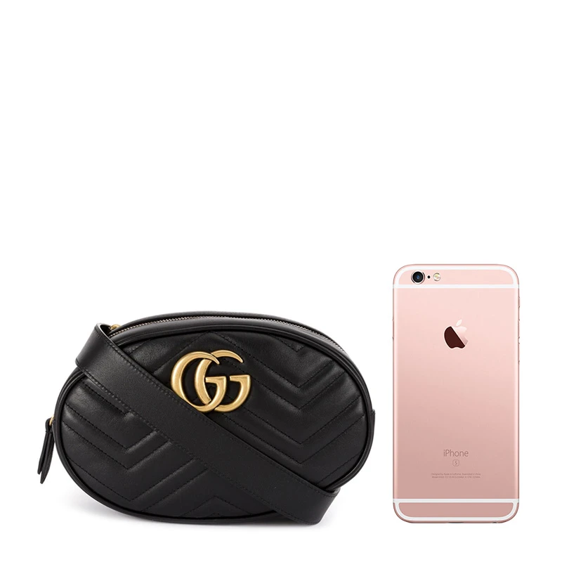 GUCCI 黑色女士腰包 491294-DSVRT-1000 商品