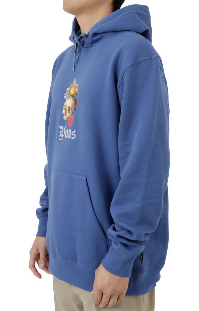 商品Vans|Skull Flower Pullover Hoodie - True Navy,价格¥352,第4张图片详细描述