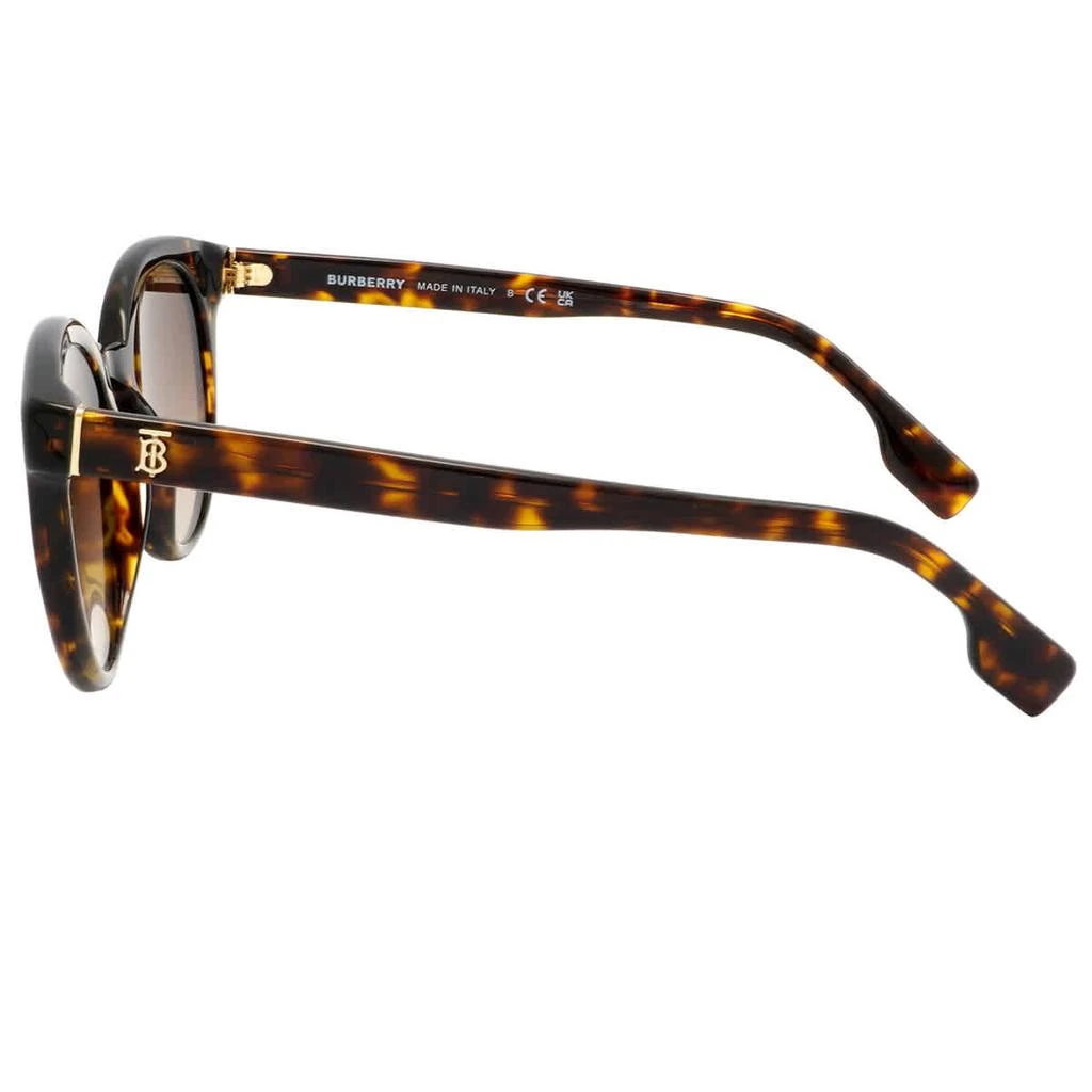 商品Burberry|Brown Gradient Round Ladies Sunglasses BE4326 300213 52,价格¥893,第3张图片详细描述