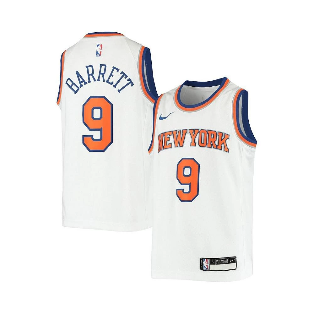 商品NIKE|Boys Youth Rj Barrett White New York Knicks 2019/20 Swingman Jersey - Association Edition,价格¥577,第1张图片