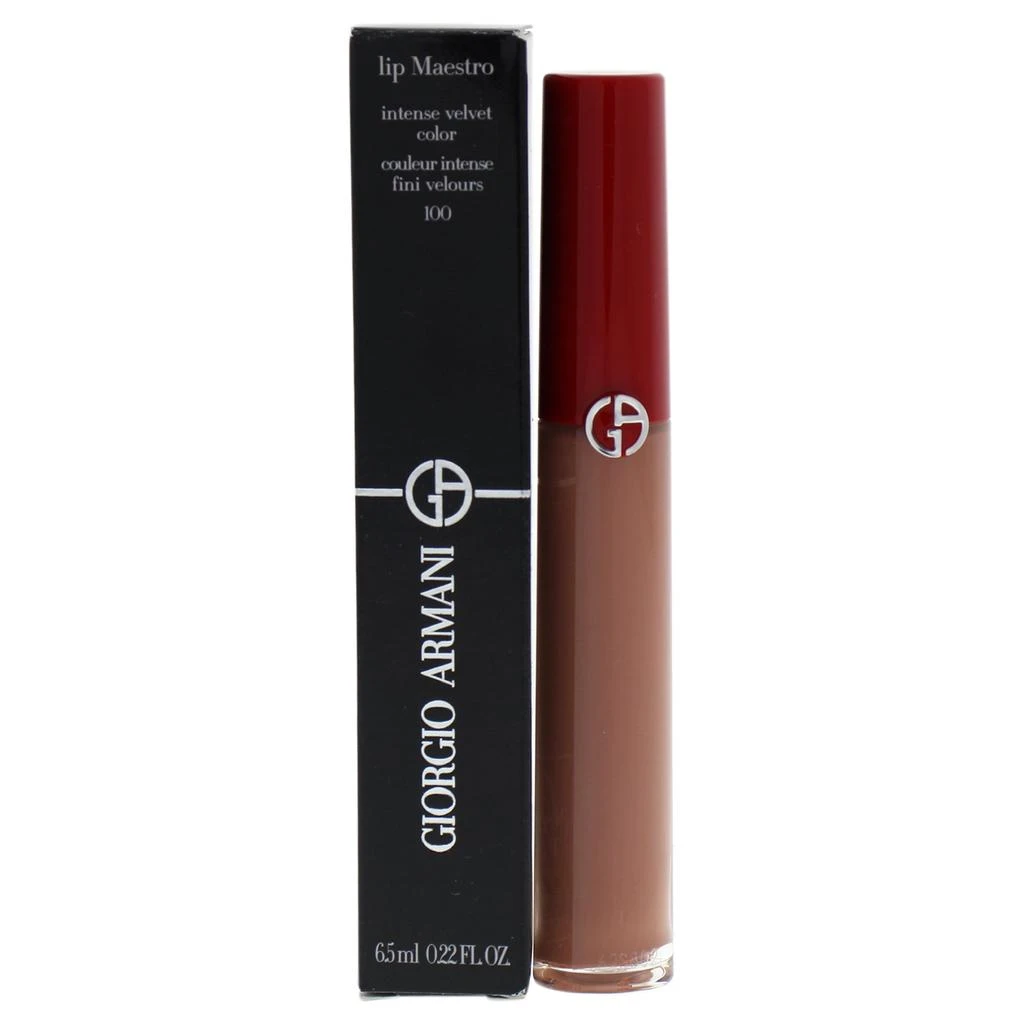 商品Giorgio Armani|Lip Maestro Intense Velvet Color - 100 Sand by Giorgio Armani for Women - 0.22 oz Lip Gloss,价格¥264,第1张图片