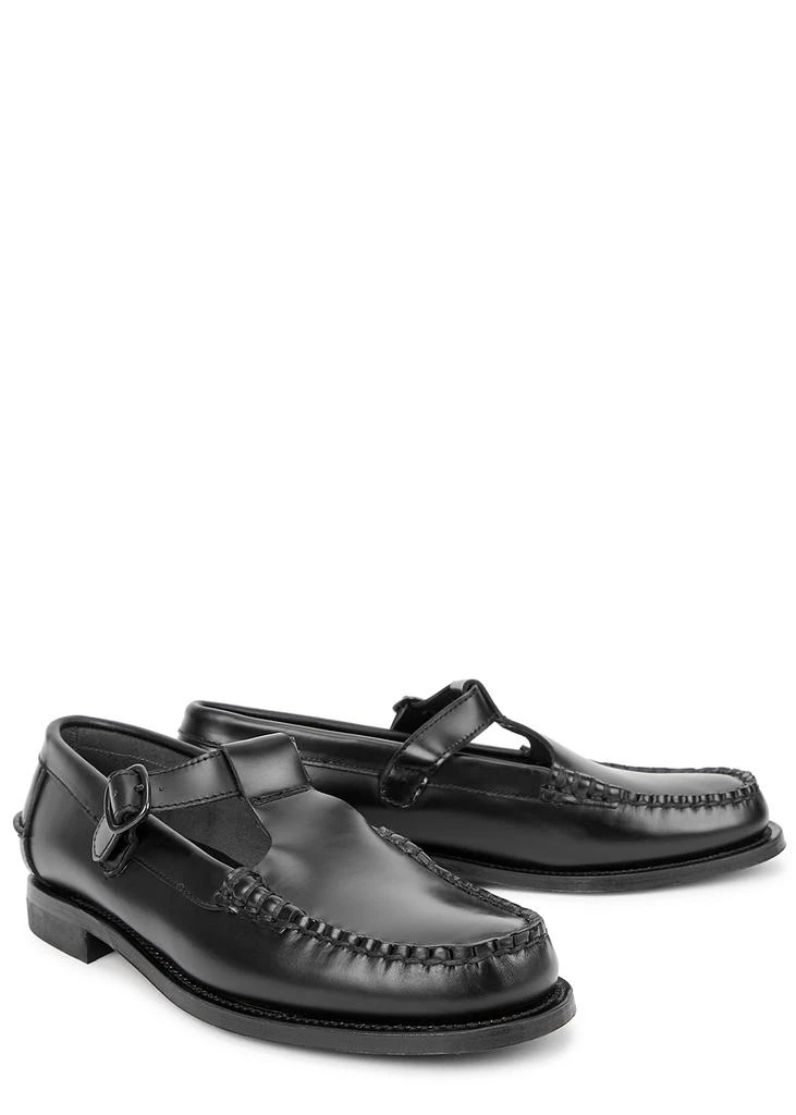 商品Hereu|Alber black leather T-bar loafers,价格¥1452,第2张图片详细描述