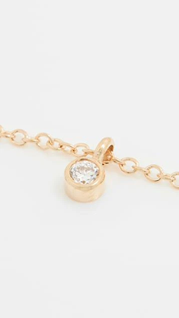 商品Zoe Chicco|14K 金垂式钻石踝链,价格¥1851,第4张图片详细描述