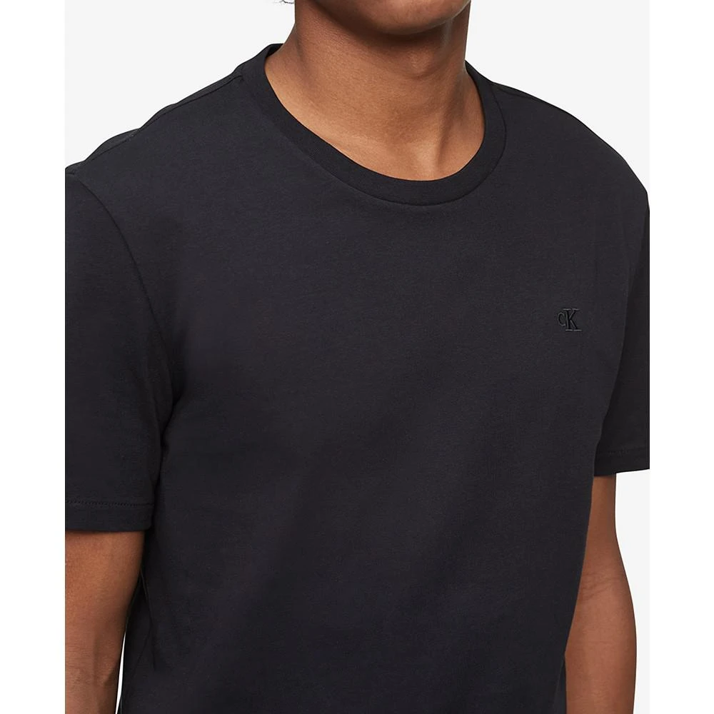 商品Calvin Klein|Men's Smooth Cotton Solid Crewneck T-Shirt,价格¥296,第3张图片详细描述