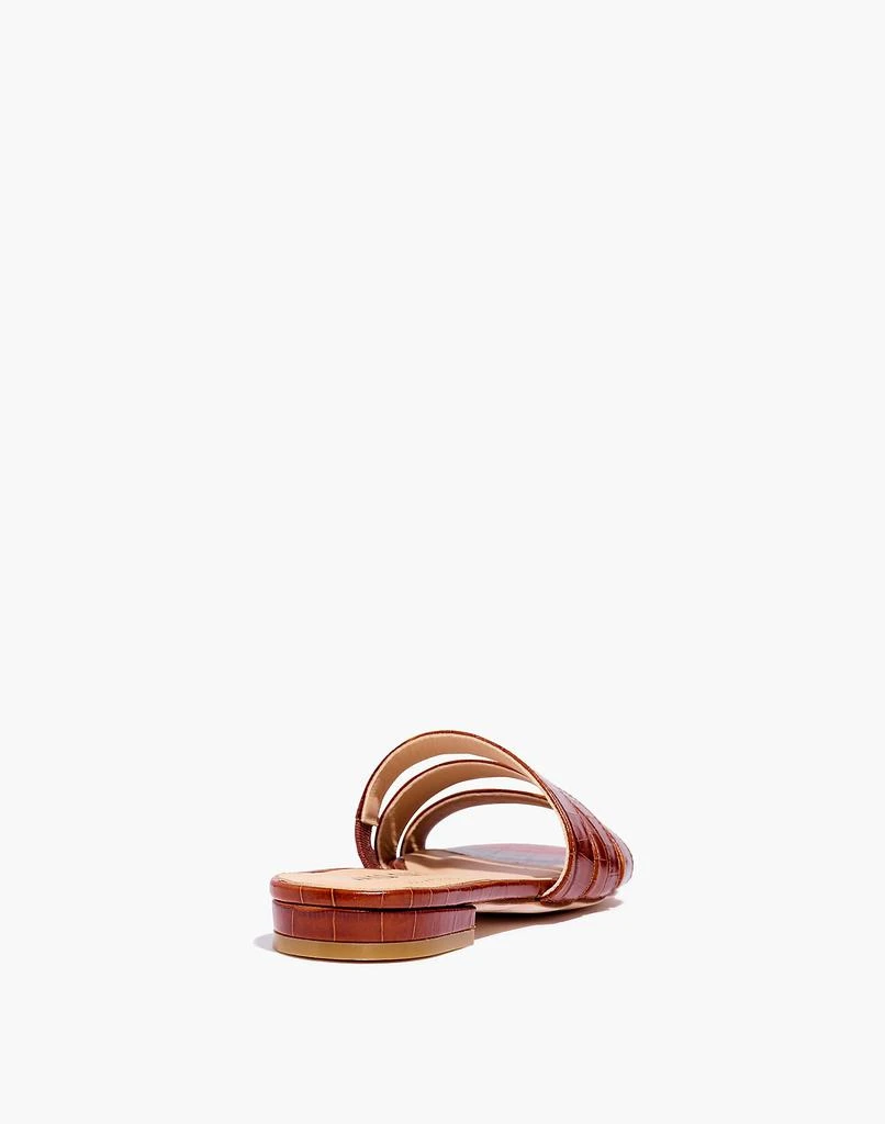 商品Madewell|Ma'am Shoes Croc Embossed Leather CJ Slide Sandals,价格¥2021,第3张图片详细描述