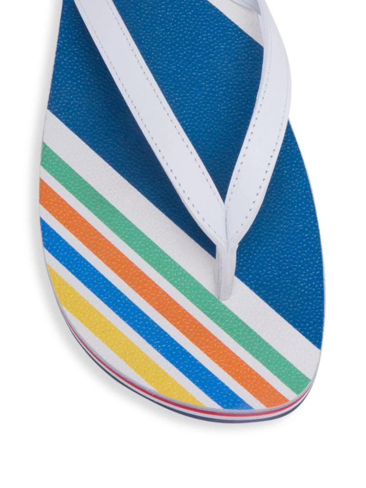 商品Thom Browne|Striped Leather Flipflops,价格¥3672,第3张图片详细描述