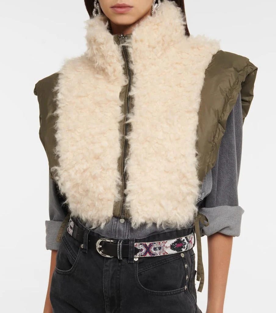 Hoodiali cropped puffer vest 商品