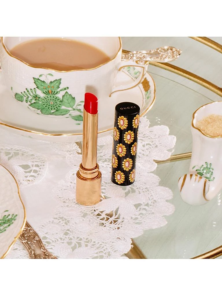 商品Gucci|Gucci Rouge de Beauté Brilliant Shine Glow and Care Lipstick,价格¥365,第5张图片详细描述