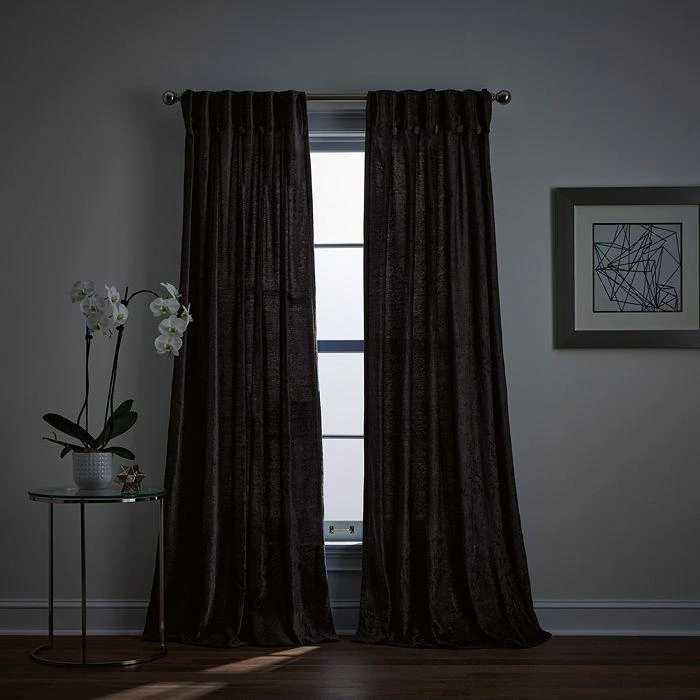 商品DKNY|Classic Chenille 96" x 32" Inverted Pleat With Button Curtain Panel, Pair,价格¥1075,第2张图片详细描述