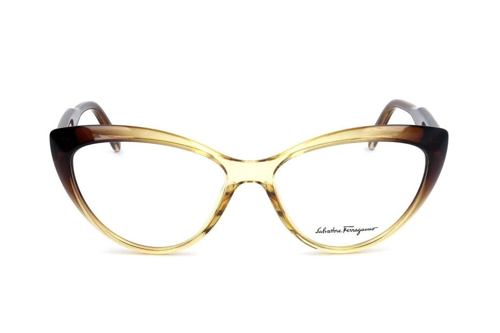 商品Salvatore Ferragamo|Salvatore Ferragamo Eyewear Cat-Eye Frame Glasses,价格¥752,第1张图片