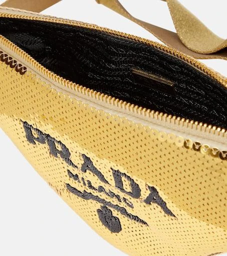 商品Prada|Triangle sequin shoulder bag,价格¥19276,第3张图片详细描述