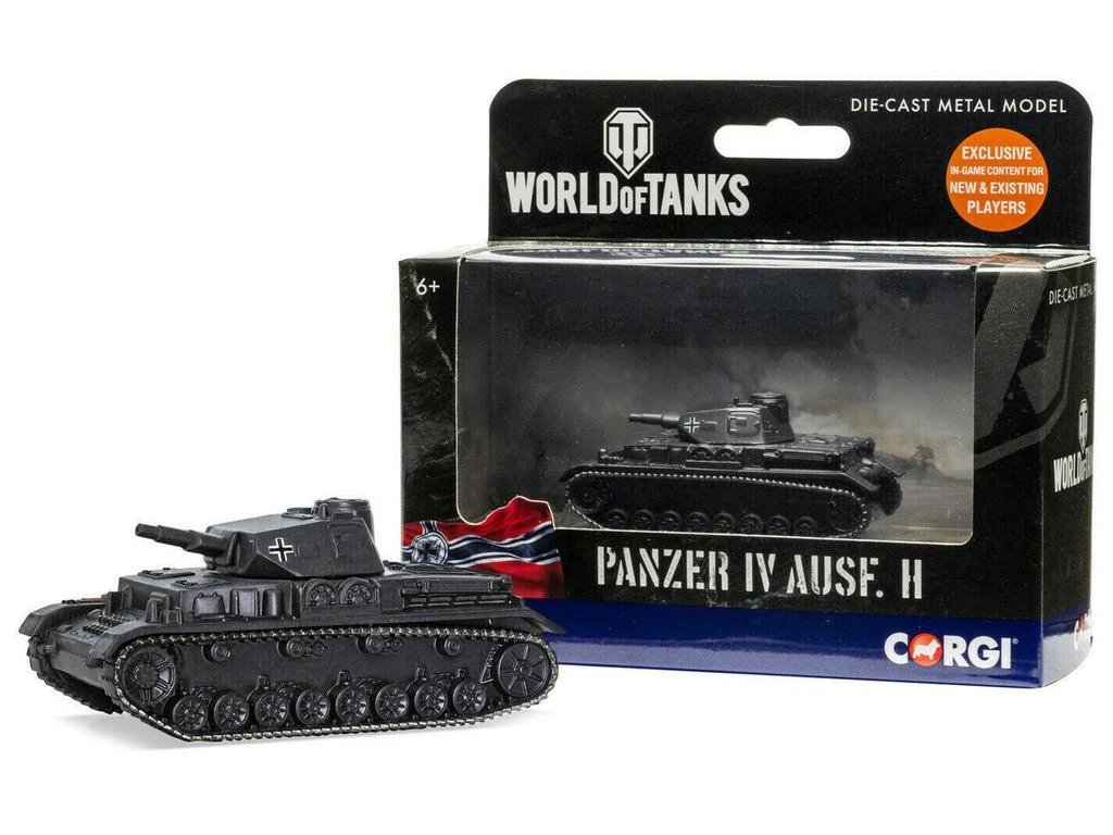 商品Corgi|Panzer IV Ausf. H Medium Tank "World of Tanks" Video Game Diecast Model by,价格¥234,第2张图片详细描述