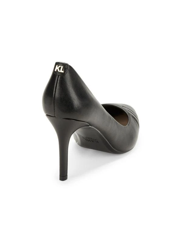 商品Karl Lagerfeld Paris|Roulle Textured Leather Pumps,价格¥520,第3张图片详细描述