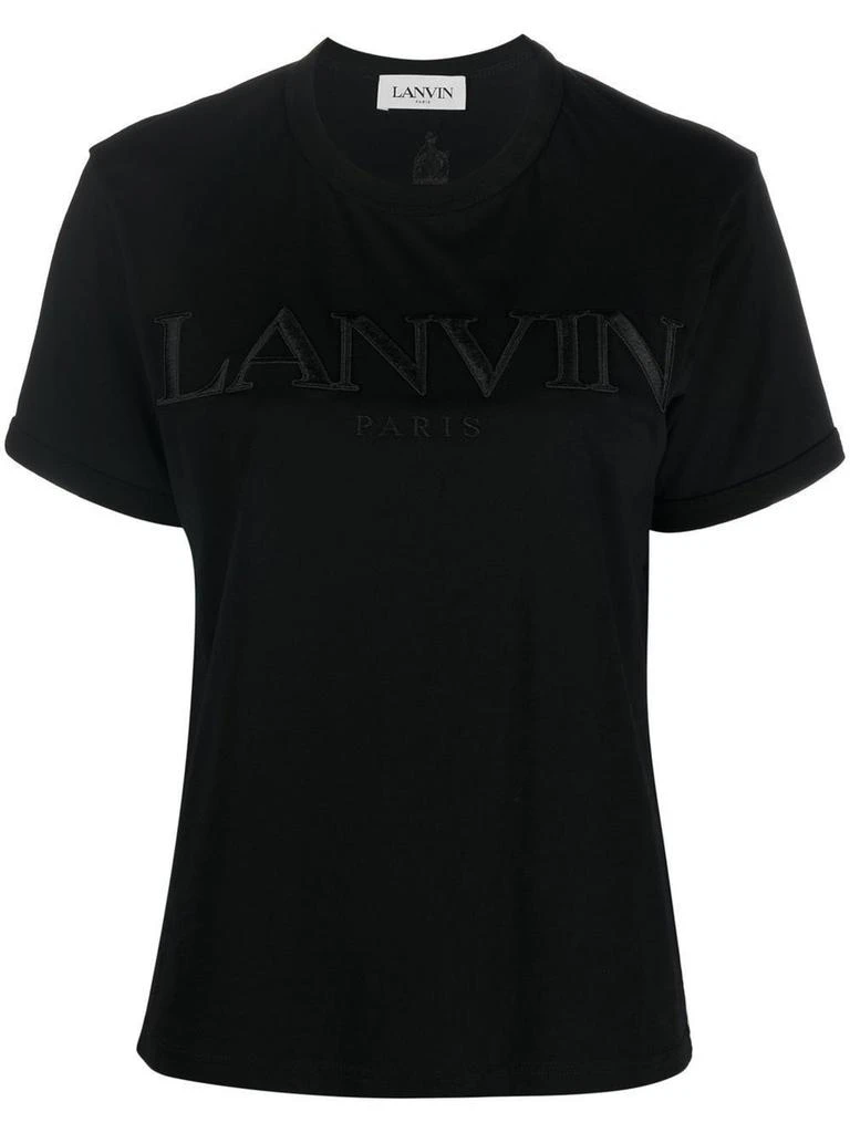 商品Lanvin|Lanvin women's black cotton t shirt,价格¥2228,第1张图片