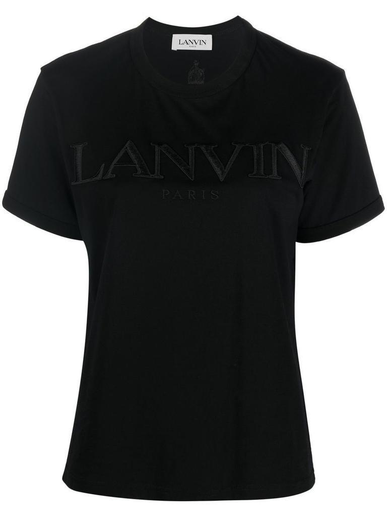 商品Lanvin|Lanvin Women's  Black Cotton T Shirt,价格¥2418,第1张图片