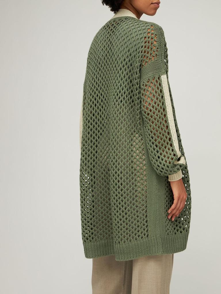 商品AGNONA|Cashmere & Linen Loose Knit Cardigan,价格¥6981,第4张图片详细描述