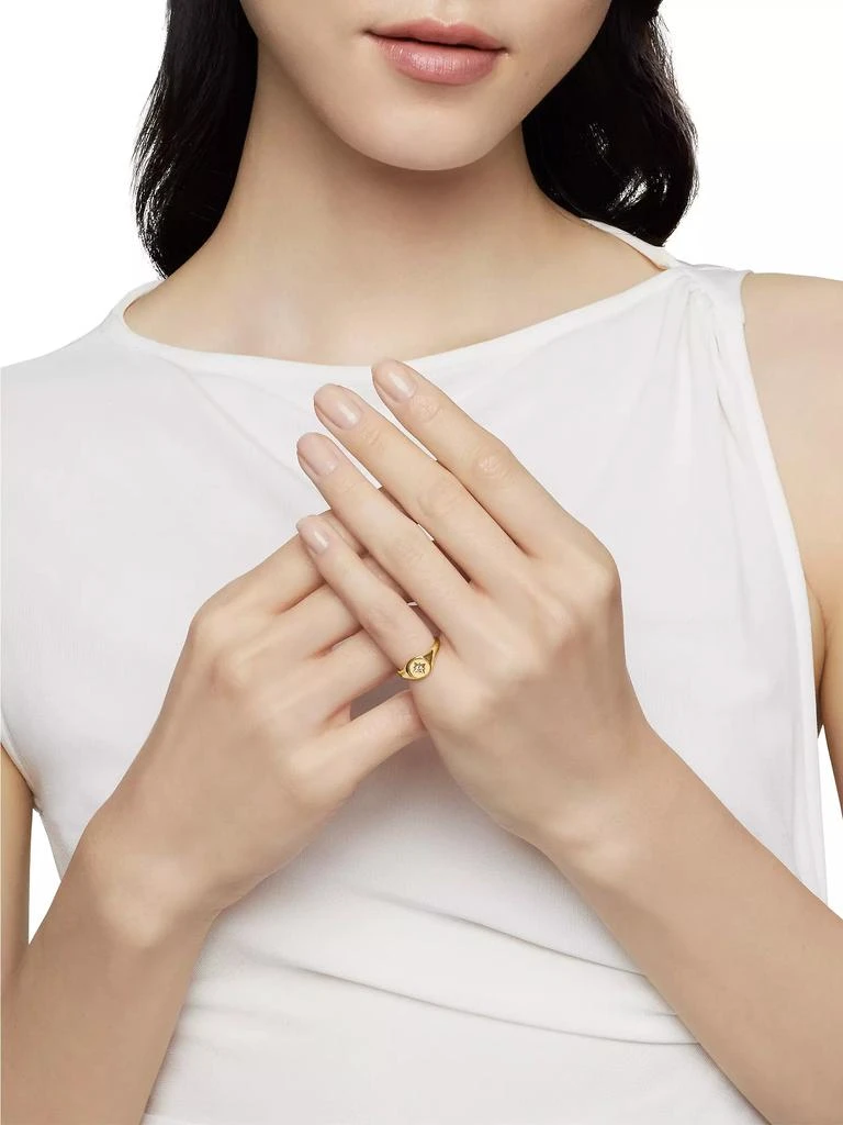 商品David Yurman|Cable Collectibles Starset Pinky Ring In 18K Yellow Gold,价格¥7384,第2张图片详细描述