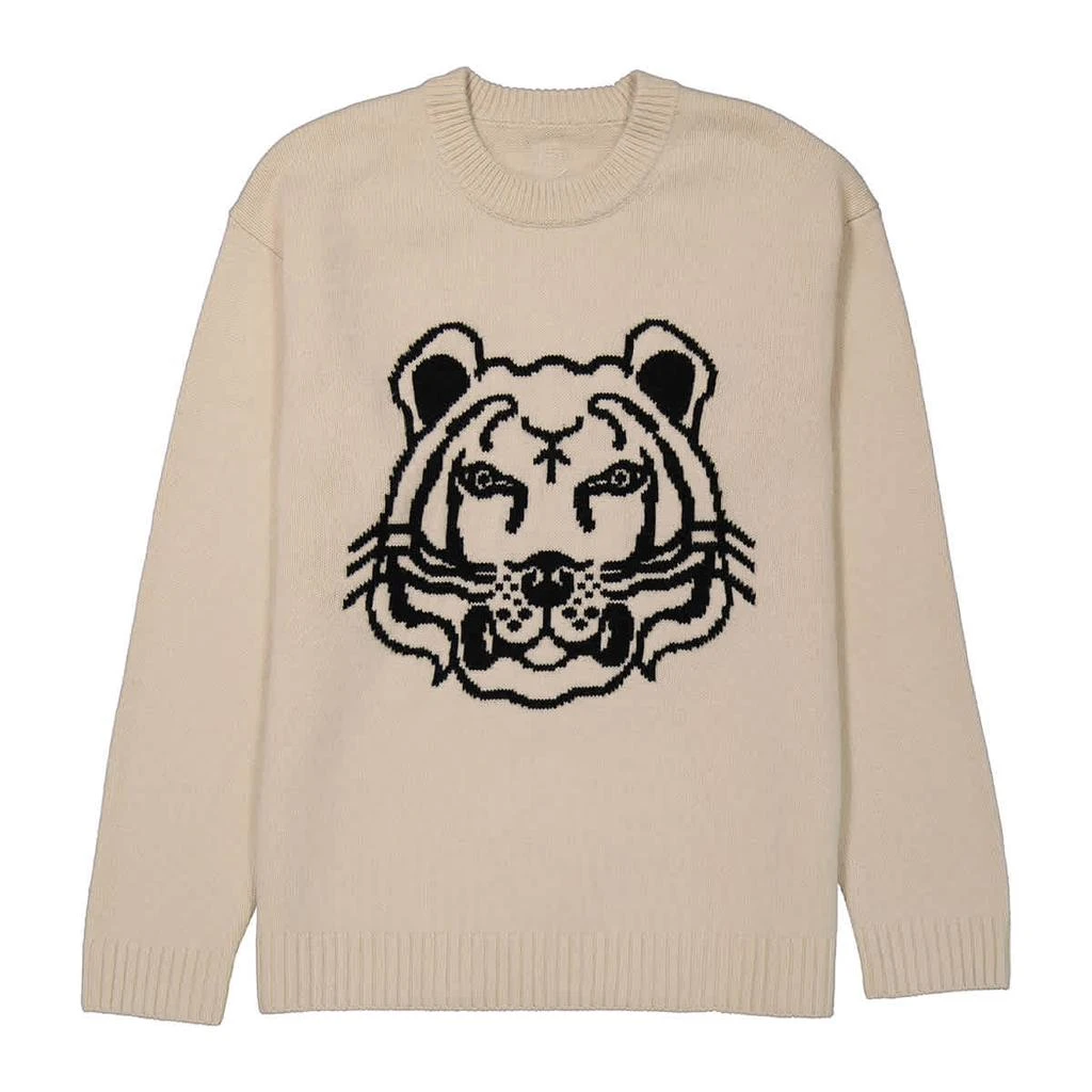 商品Kenzo|Kenzo Mens Sand K-Tiger Crewneck Sweater, Size Small,价格¥752,第1张图片