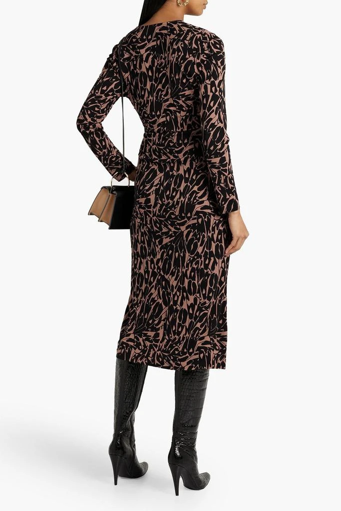 商品Diane von Furstenberg|Grendel draped printed jersey midi dress,价格¥1642,第3张图片详细描述