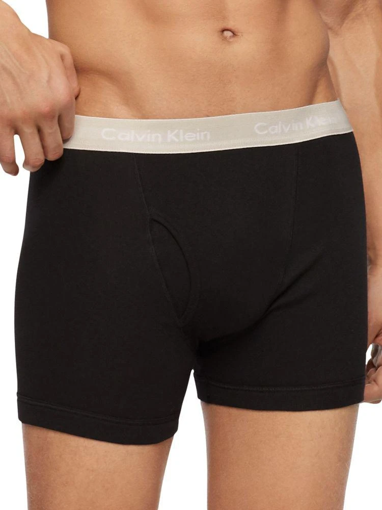 商品Calvin Klein|3-Pack Cotton Boxer Briefs,价格¥239,第2张图片详细描述