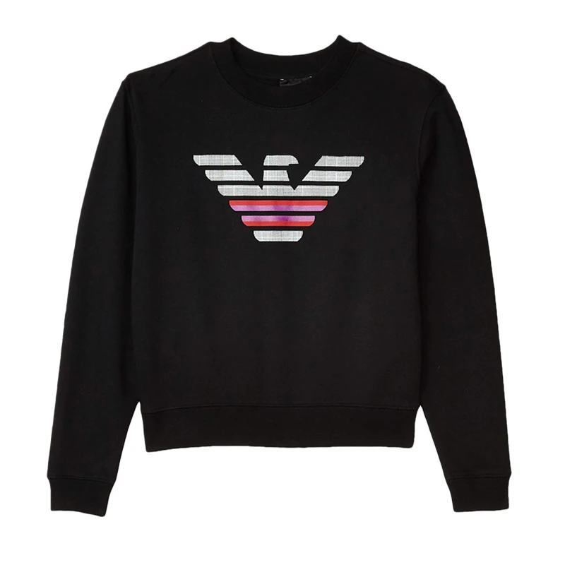 EMPORIO ARMANI 黑色女士卫衣/帽衫 3H2M8Z-2J49Z-0999 商品