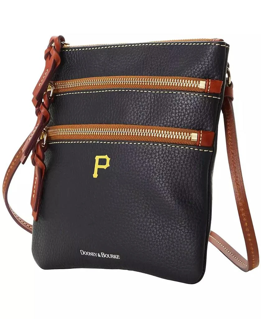 商品Dooney & Bourke|Women's Pittsburgh Pirates Pebble Triple-Zip Core Crossbody Purse,价格¥948,第3张图片详细描述