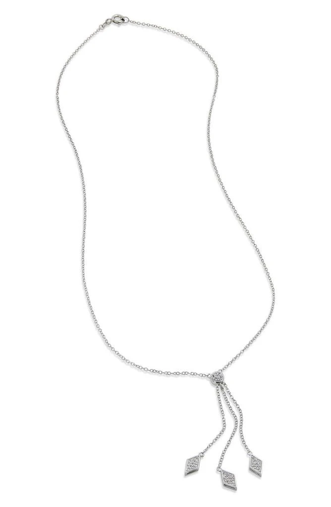 商品Savvy Cie Jewels|Sterling Silver CZ Pavé Tassel Pendant Necklace,价格¥351,第1张图片