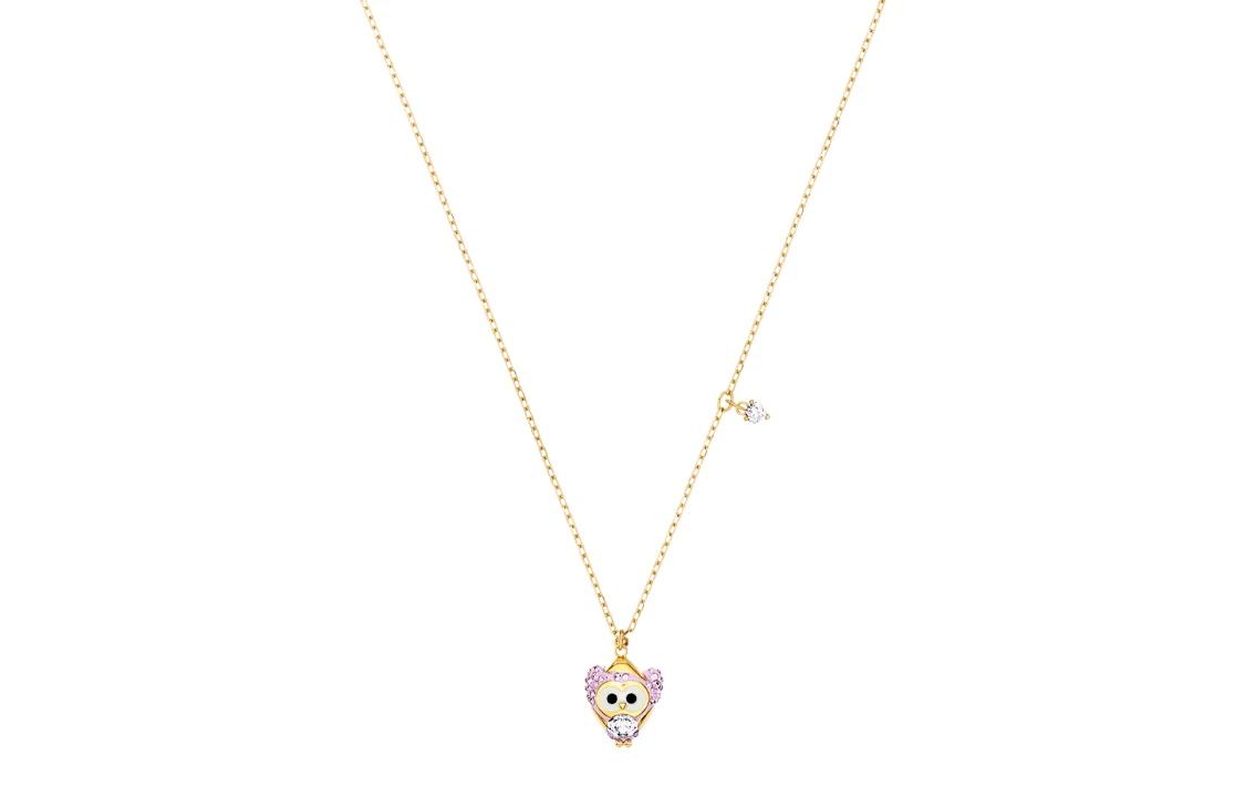 商品[国内直发] Swarovski|施华洛世奇 可爱粉色猫头鹰项链 女款,价格¥1184,第1张图片