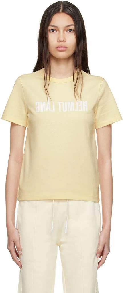 商品Helmut Lang|黄色 Paris Logo T 恤,价格¥1656,第1张图片