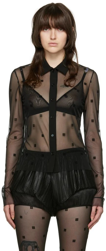 商品Givenchy|Black Nylon Shirt,价格¥6334,第1张图片