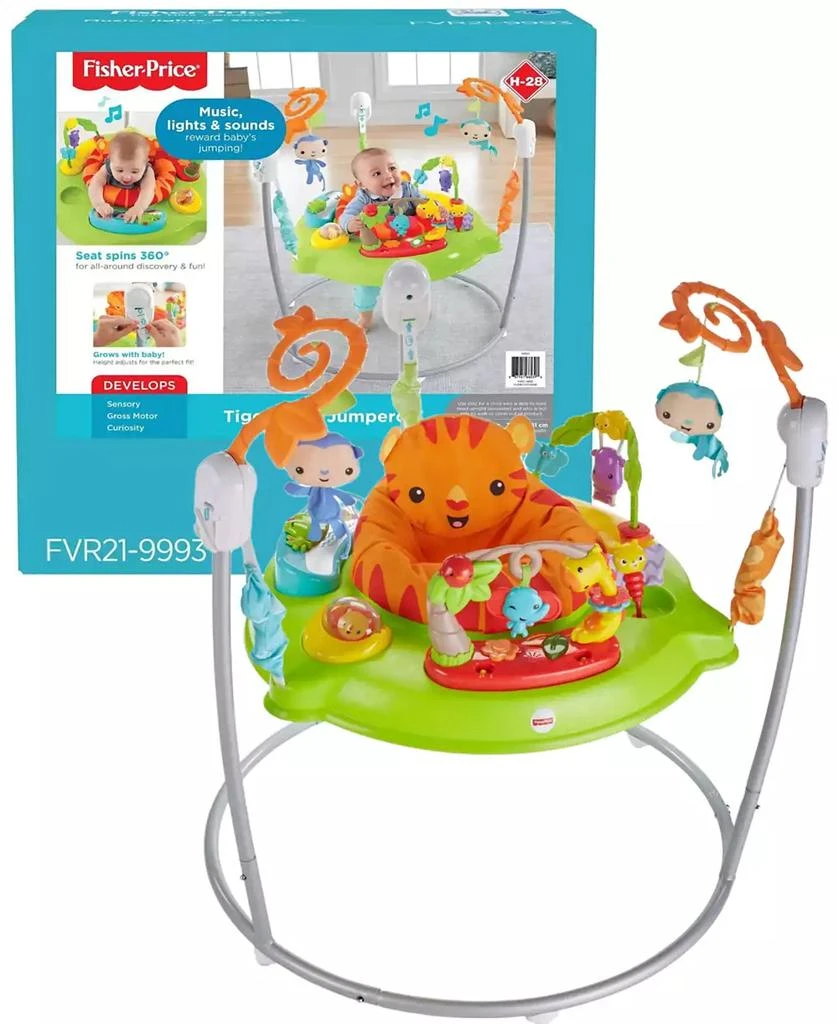 商品Fisher Price|Tiger Time Safari Jumperoo Activity Center,价格¥722,第1张图片