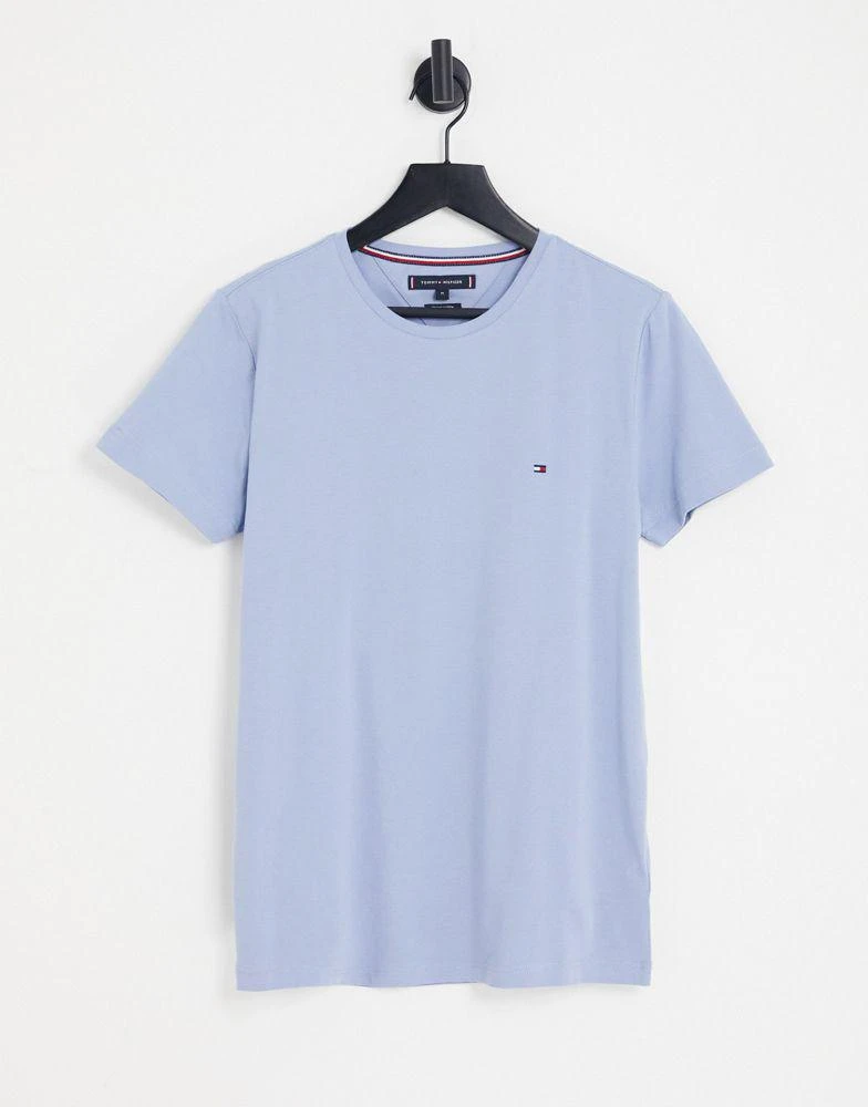 商品Tommy Hilfiger|Tommy Hilfiger icon logo slim fit t-shirt in light blue,价格¥386,第1张图片