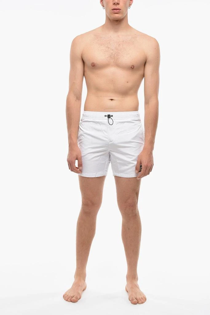 商品Karl Lagerfeld Paris|Karl Lagerfeld RUE ST-GUILLAUME Solid Color BASIC Swim Shorts with 3 Pocket,价格¥500,第4张图片详细描述