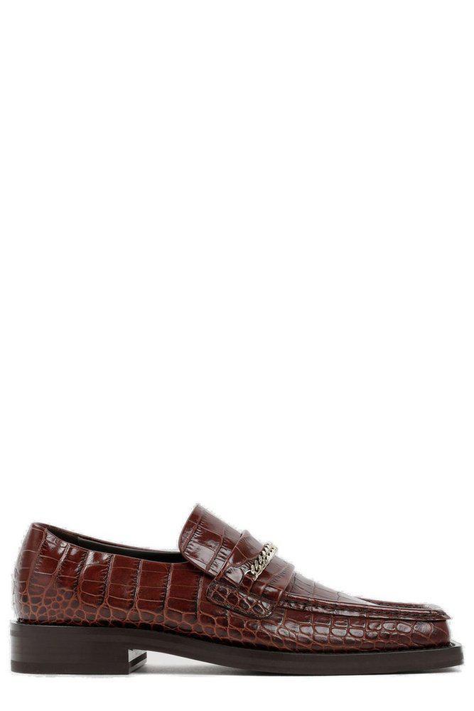 商品Martine Rose|Martine Rose Chain-Link Embossed Loafers,价格¥3435-¥4007,第1张图片