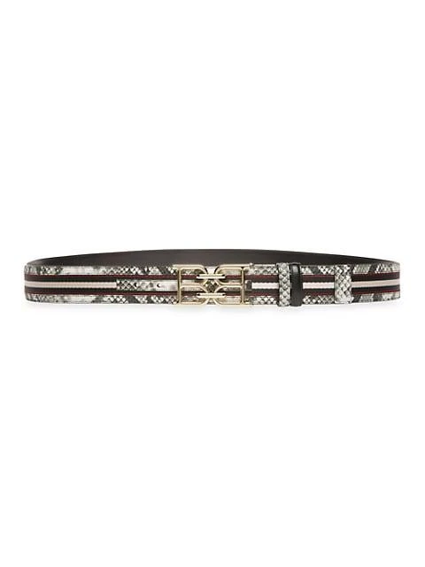 商品Bally|Bally Buckle Exotic Print Belt,价格¥878,第1张图片