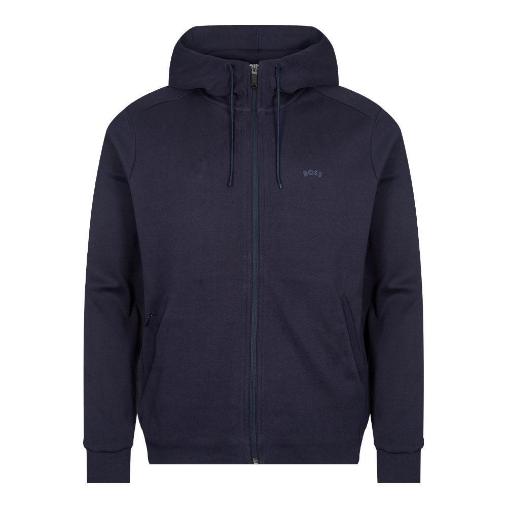 商品Hugo Boss|BOSS Athleisure Saggy Curved Hoodie - Navy,价格¥1248,第1张图片