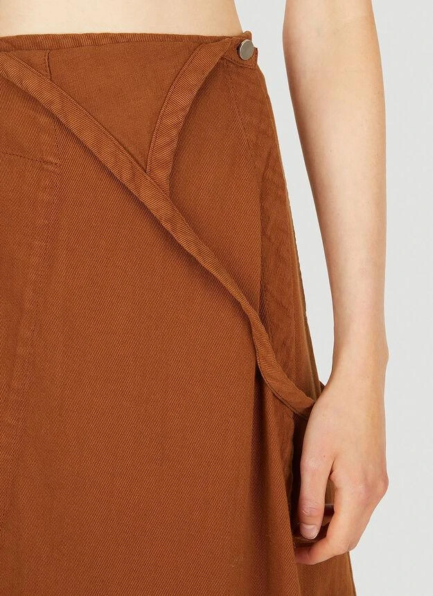 商品Lemaire|Apron Denim Skirt in Brown,价格¥2652,第5张图片详细描述