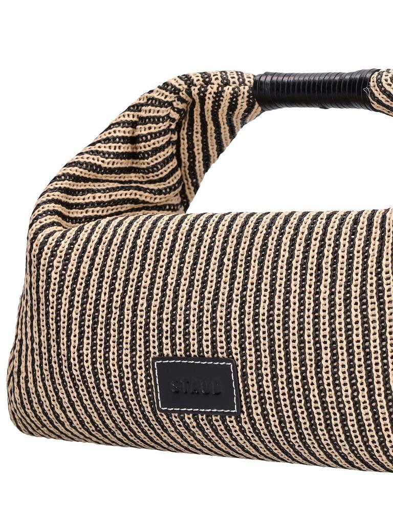 商品Staud|Jetson Striped Fabric & Leather Bag,价格¥2340,第5张图片详细描述
