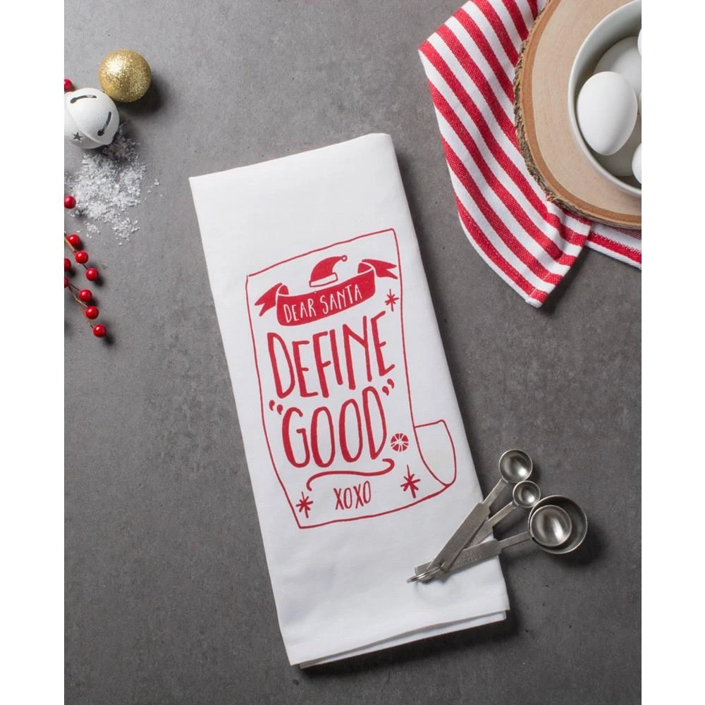 Assorted Dear Santa Holiday Printed Dishtowel Set 商品