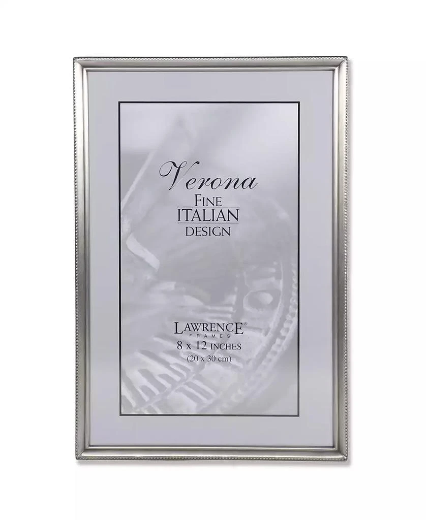 商品Lawrence Frames|Antique Pewter Picture Frame - Bead Border Design - 8" x 12",价格¥267,第1张图片