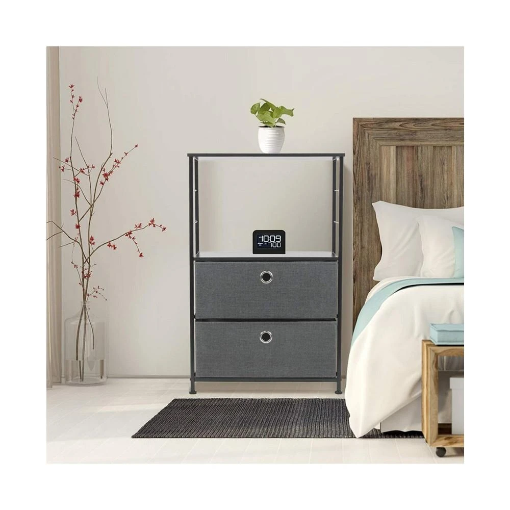 商品Sorbus|Nightstand With Storage,价格¥734,第3张图片详细描述