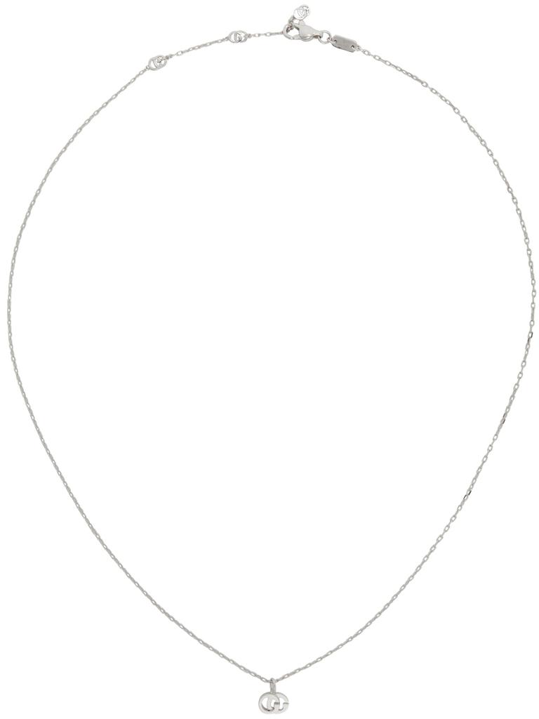 Silver 18k Gold GG Necklace商品第1张图片规格展示