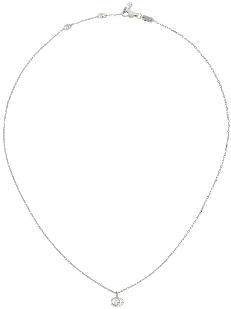 商品Gucci|Silver 18k Gold GG Necklace,价格¥8525,第1张图片