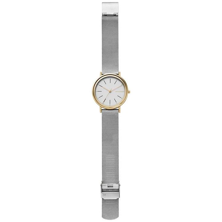 商品Skagen|Women's Hald Two-Tone Stainless Steel Mesh Bracelet Watch 34mm SKW2508,价格¥925,第4张图片详细描述