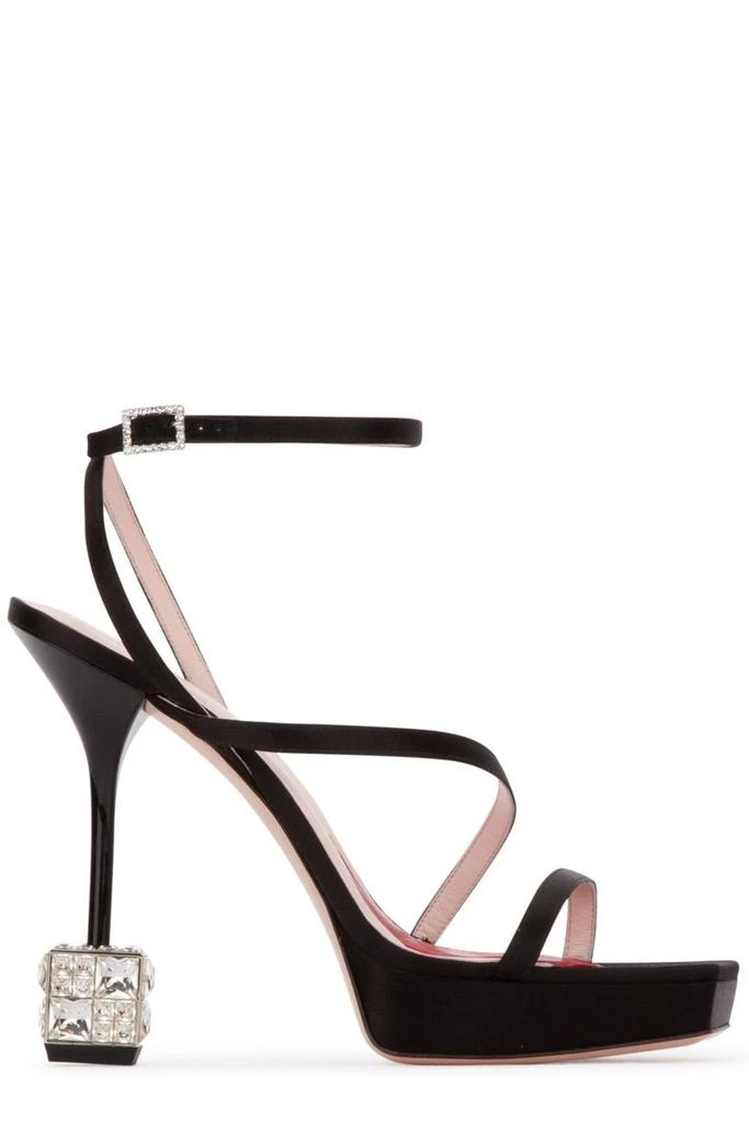 商品Roger Vivier|Roger Vivier Cube Strass Heeled Sandals,价格¥5914,第1张图片